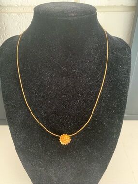 Gold-Tone Floral Pendant Necklace - Women Jewelry